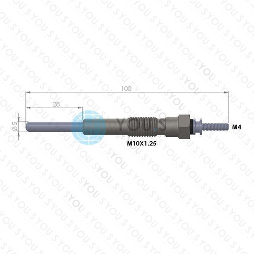 10 X You.S Glow Plug for 24V Electrical System Toyota Land Cruiser 3.0 D 3.4 4.0 - Picture 2 of 2