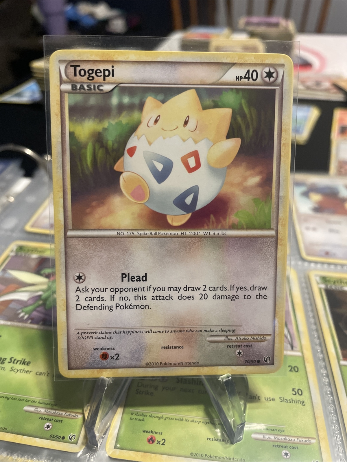 Pokemon Card TCG - Togepi - HeartGold SoulSilver Undaunted - 70/90 Common Lp/nm
