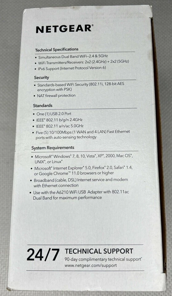 NETGEAR AC1200 Dual Band WiFi Router Model R6120 - Image 4 of 4