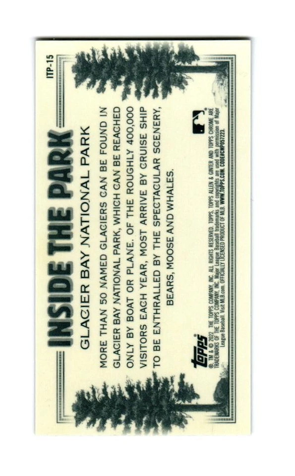 2022 Topps Allen and Ginter Chrome Mini #ITP15 Glacier Bay National Park - Image 2 of 2