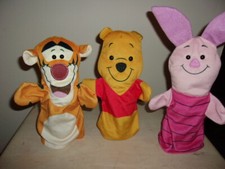 Winnie The Pooh Soft and Cuddly Hand Puppets Plush Disney Melissa  Doug