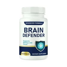 Brain Defender Capsules, Supports Memory and Focus - 60 Capsules