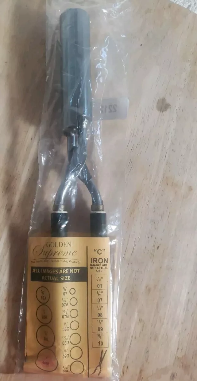 Ancien fer thermique doré suprême C accessoires cheveux outil curling 1 pouce 40M 