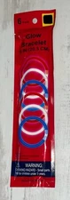 Old East Main Patriotic Glow Bracelets - 1 Pack (6 Per Pack) - NEW