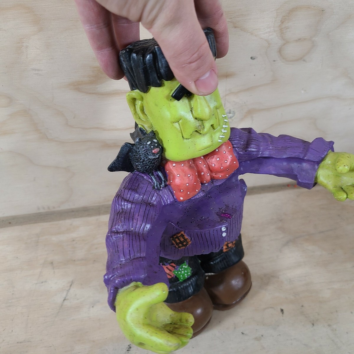 Frankenstein Cute Adorable Candy Bowl Holder Halloween Decor
