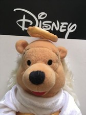 Disney Winnie the Pooh Mini Bean Bag Choir Angel Halo Wings 8" Plush Christmas