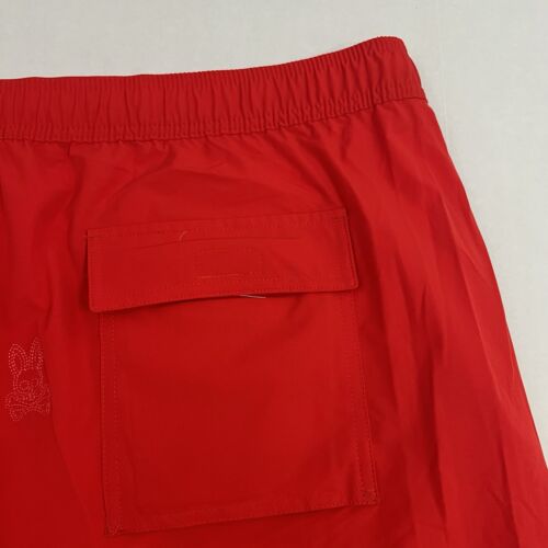 NWT Psycho Bunny Men’s 6XL Red Spice 9” Lined Swim Trunks Shorts $160 MSRP - Picture 6 of 9
