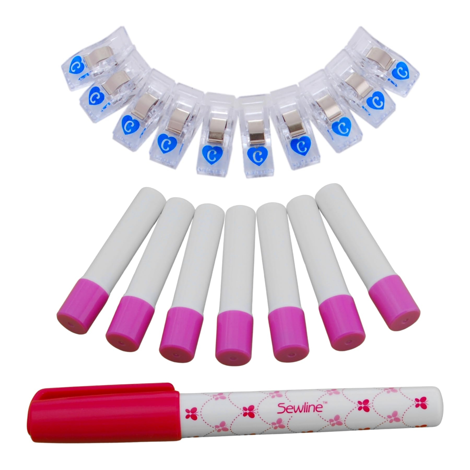 Glue Pens for Crafting Bundle, Sewline Glue Pen with 7 Sewline Fabric Glue Pe...-image