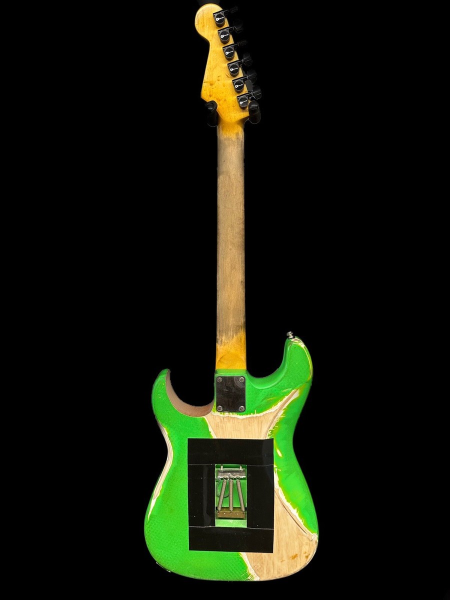 Charvel guitar so cal, Steve Vai Green Meanie Likeness By Charvel guitar so cal, Steve Vai Green Meanie Likeness By