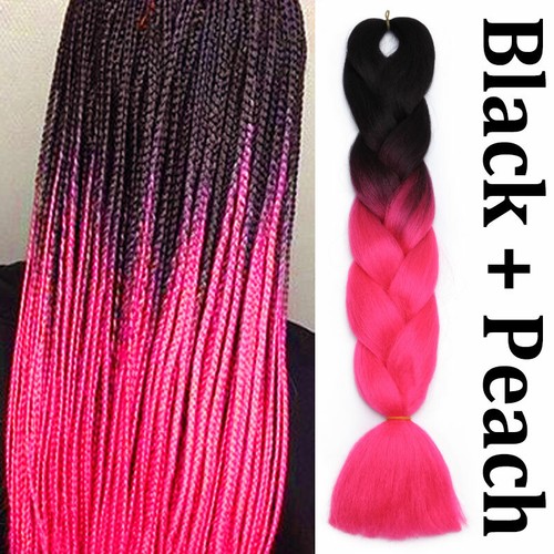 Jumbo Hair Extensions Ombre Braiding Hair Expression Box Braids Long AS Human UK - Picture 46 of 67