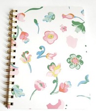Coach Spiral Notebook with Dreamy Land Floral Print Chalk Blue Pink 160 Page New