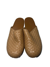 Universal Thread Women Tan Platform High Heel Clogs Size 6 1/2 weave pattern