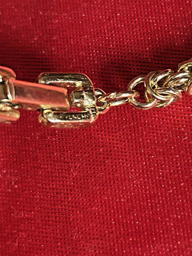 Vintage Givenchy 18” Gold Tone Byzantine Chain Necklace J1 - Picture 2 of 2