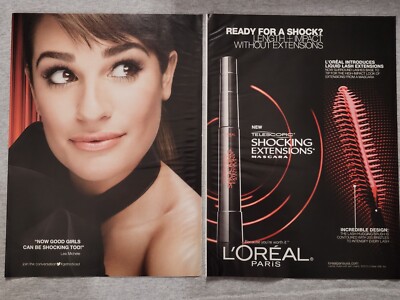 2013 Magazine Advertisement Page L'Oreal Paris Shocking Extensions Mascara Ad