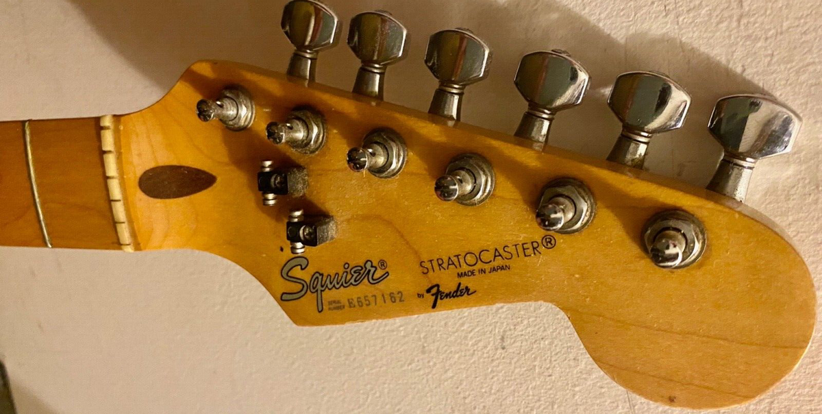 ギター Fender Japan Squier E serial 1986 1986 Squier Stratocaster E6 Serial Made in Japan | eBay