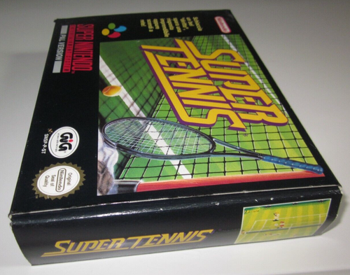 SUPER TENNIS SNES NINTEDO GIG ITALIAN BOX PAL VERSION NEW OLD STOCK - Picture 5 of 9