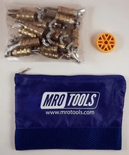 25 3/16 Standard Wing-Nut Cleco Fasteners w HBHT Tool & Carry Bag KWN1S25-3/16