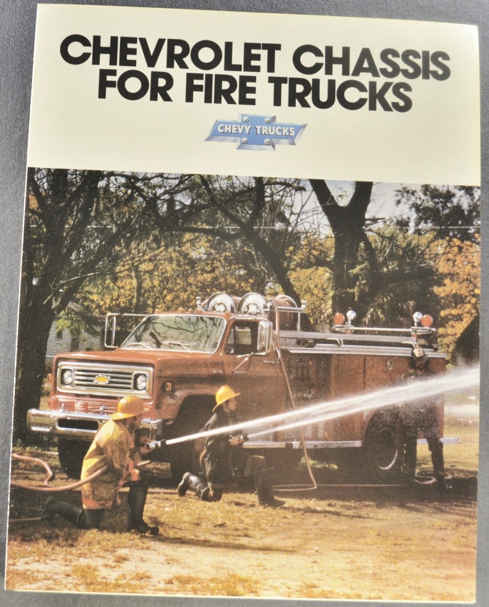 1980-1981 Chevrolet Fire Truck Brochure K30 C60 C70 Kodiak
