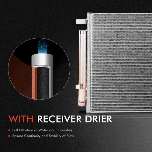 New A/C Condenser for Kia K5 GT 2021-2022 L4 2.5L with Receiver Drier & Bracket - Picture 7 of 11