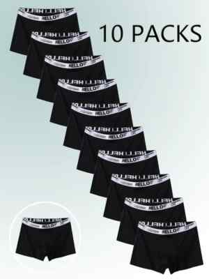 10er Pack Herren Boxershorts Unterwäsche   Bequeme Baumwolle Unterhosen,