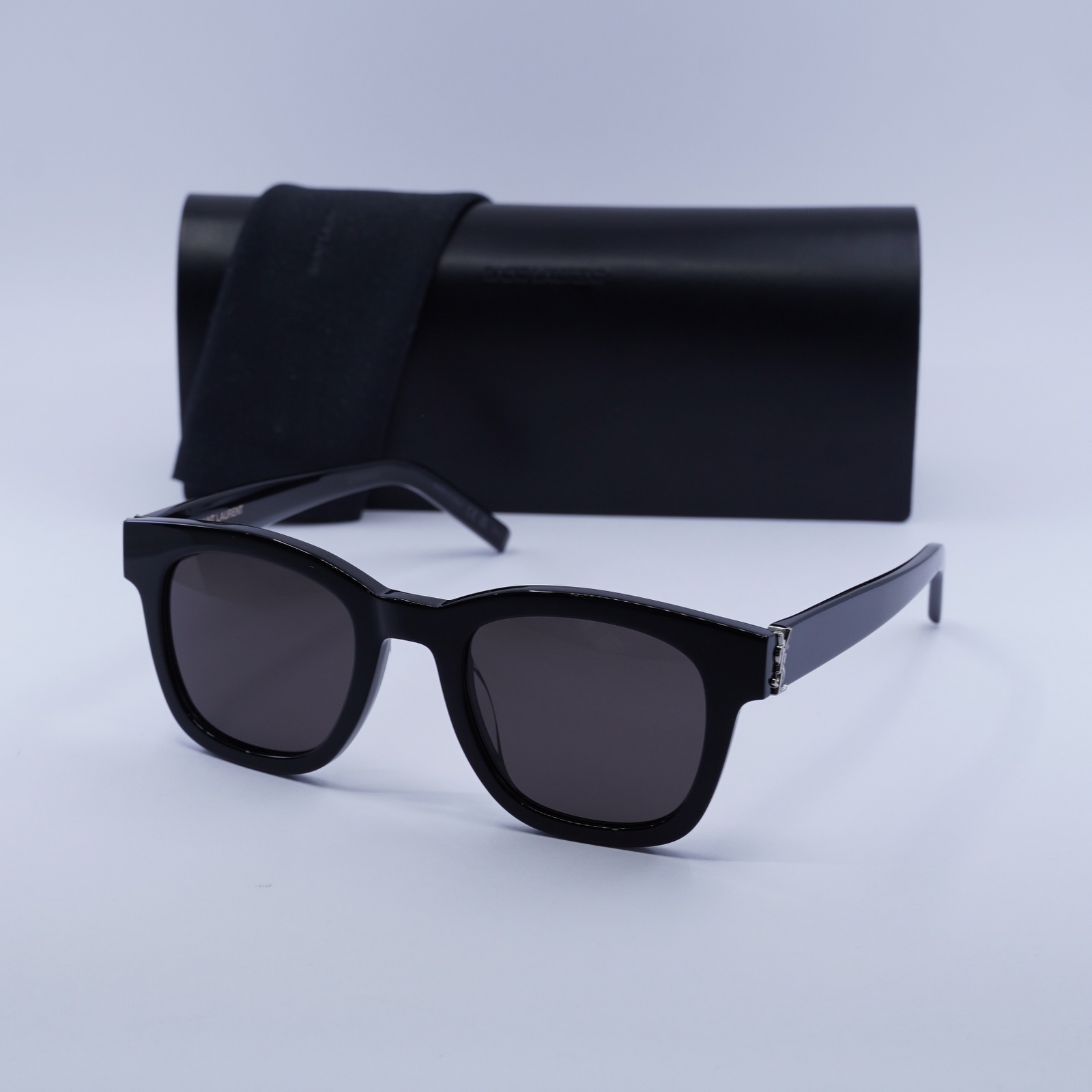 Occhiali da sole Saint Laurent SLM124 001 nero nero 49 22 145 nuovi autentici