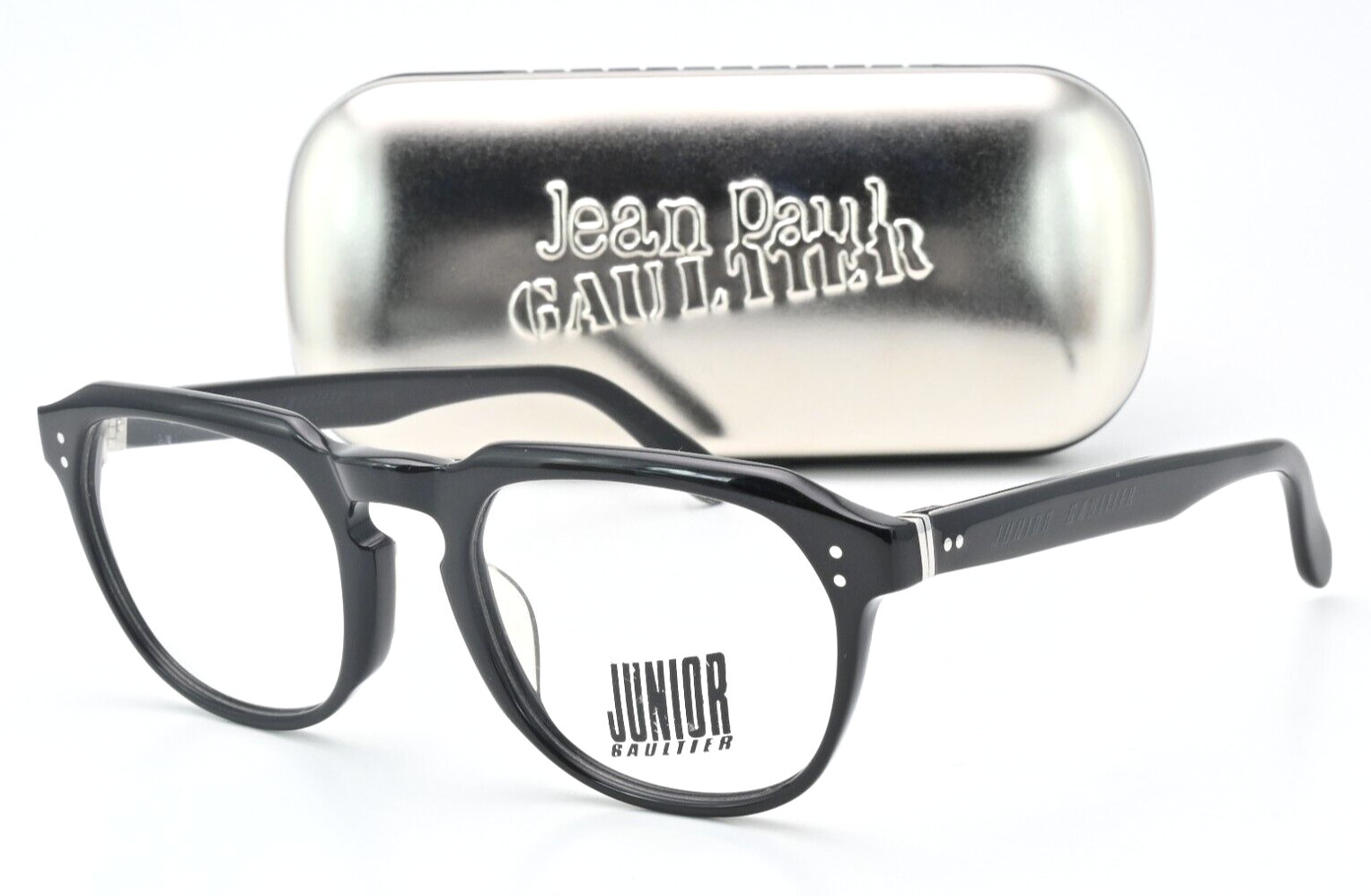 JUNIOR GAULTIER 57-0074 c5 Schwarz 51-22 145 Винтажный Японский JPG Металлический корпус NOS