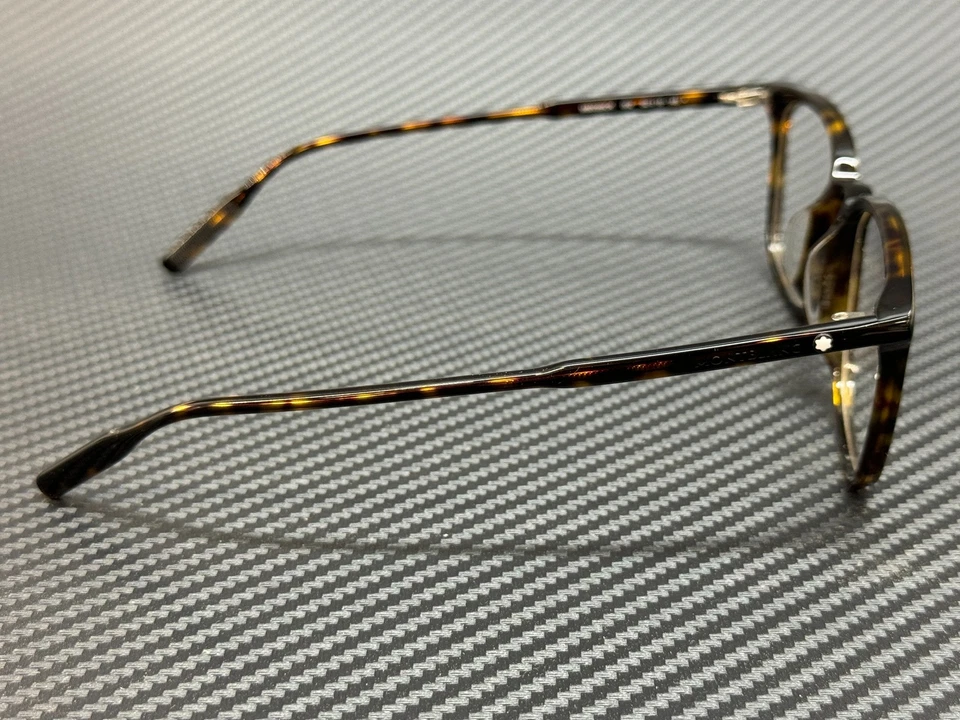 Gafas Mont Blanc MB0089OK 002 Havana redondas cuadradas para hombre 52 mm Foto 4 de 4