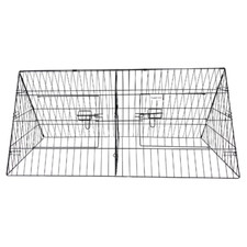 HugglePets Triangle Metal Hutch Rabbit Guinea Pig Animal Pet Run Cage Playpen