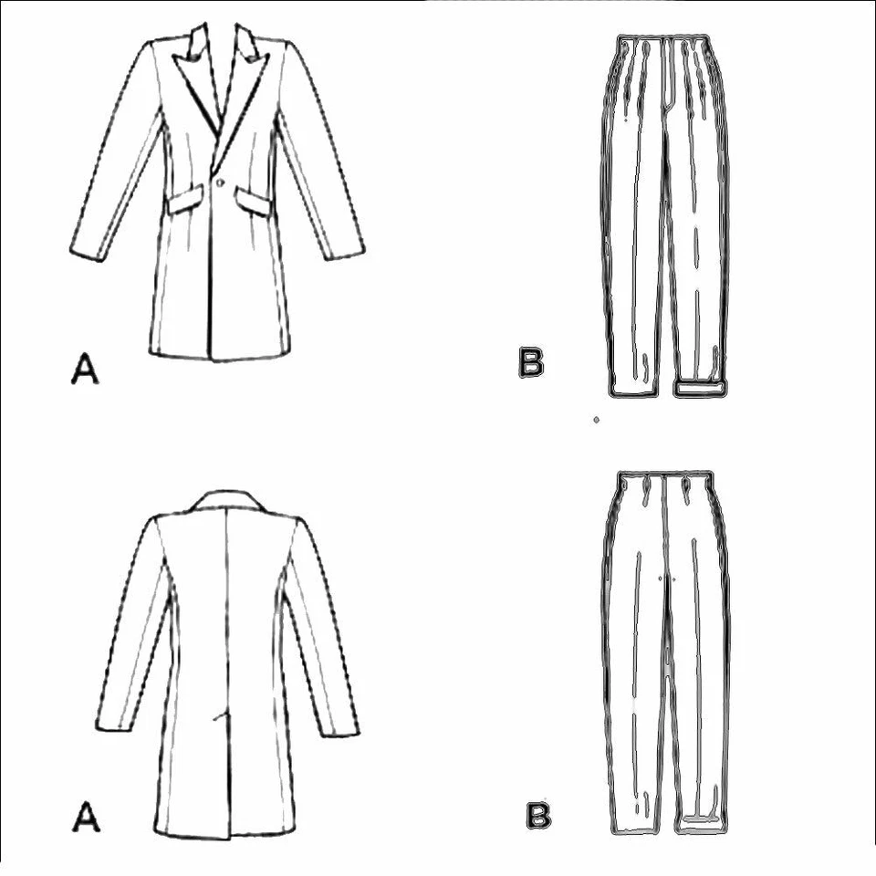 40s Sewing Pattern - Men's Zoot Suits Chest=38” (96.5cm) – 44” (111.8cm) - Image 2 of 2