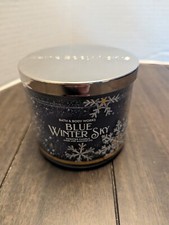2020 Bath Body Works 3-Wick Blue Winter Sky - 14.5 Oz.