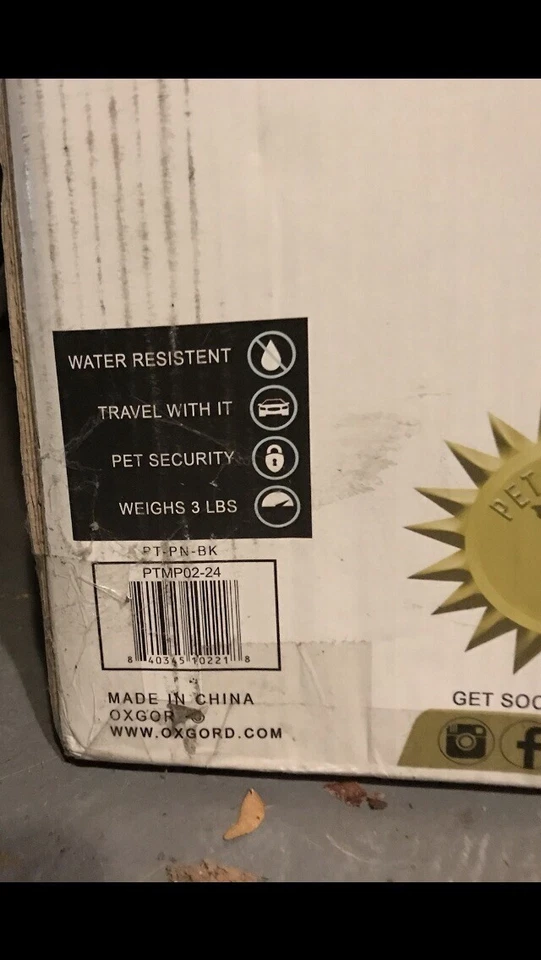 Pluma OxGord® Wire Pet Play - Negra - 24” de alto - Plegable - RECOGIDA LOCAL Foto 3 de 3