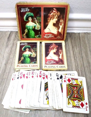 1997 Pepsi-Cola Special Edition Hoyle Decks of Playing Cards in Tin & Box
