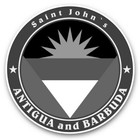 2 x Vinyl Stickers 30cm (bw) - Antigua and Barbuda Sant John's  #40089