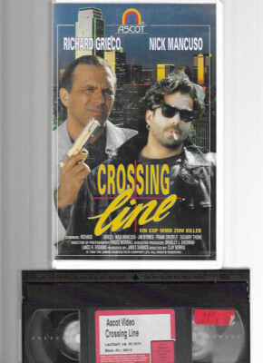Ascot Video  Richard Grieco  Nick Mancuso   CROSSING line   VHS Rarität  FSK 18