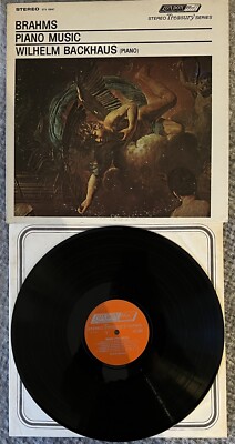 Brahms Piano Music Wilhelm Backhaus London ffrr STS 15047 Vinyl Lp Scarcity Exc