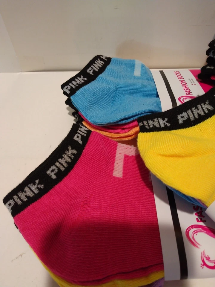 Victoria's Secret ROSA ULTIMATE No Show CALCETINES TOBILLO -3 Pares Foto 4 de 4