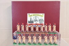 TROPHY MINIATURES The INDIAN ARMY indian ARTILLERY OFFICER & SEPOYS MARCHING pjm