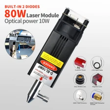 80W Laser Module Head with Air Assist for CNC Engraving Cutting Machine DIY Tool
