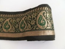Beautiful Vintage Brocade Peacock Trim-1 Metre