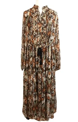Maxikleid von Yesta gr.48 in Braun/Bunt ++ NEU ++ - Bild 1 von 4