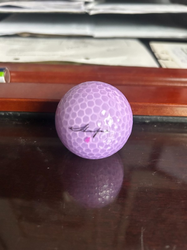 Unique HOPE Logo Golf Ball Crystal PURPLE Wilson Collectors Display Ball