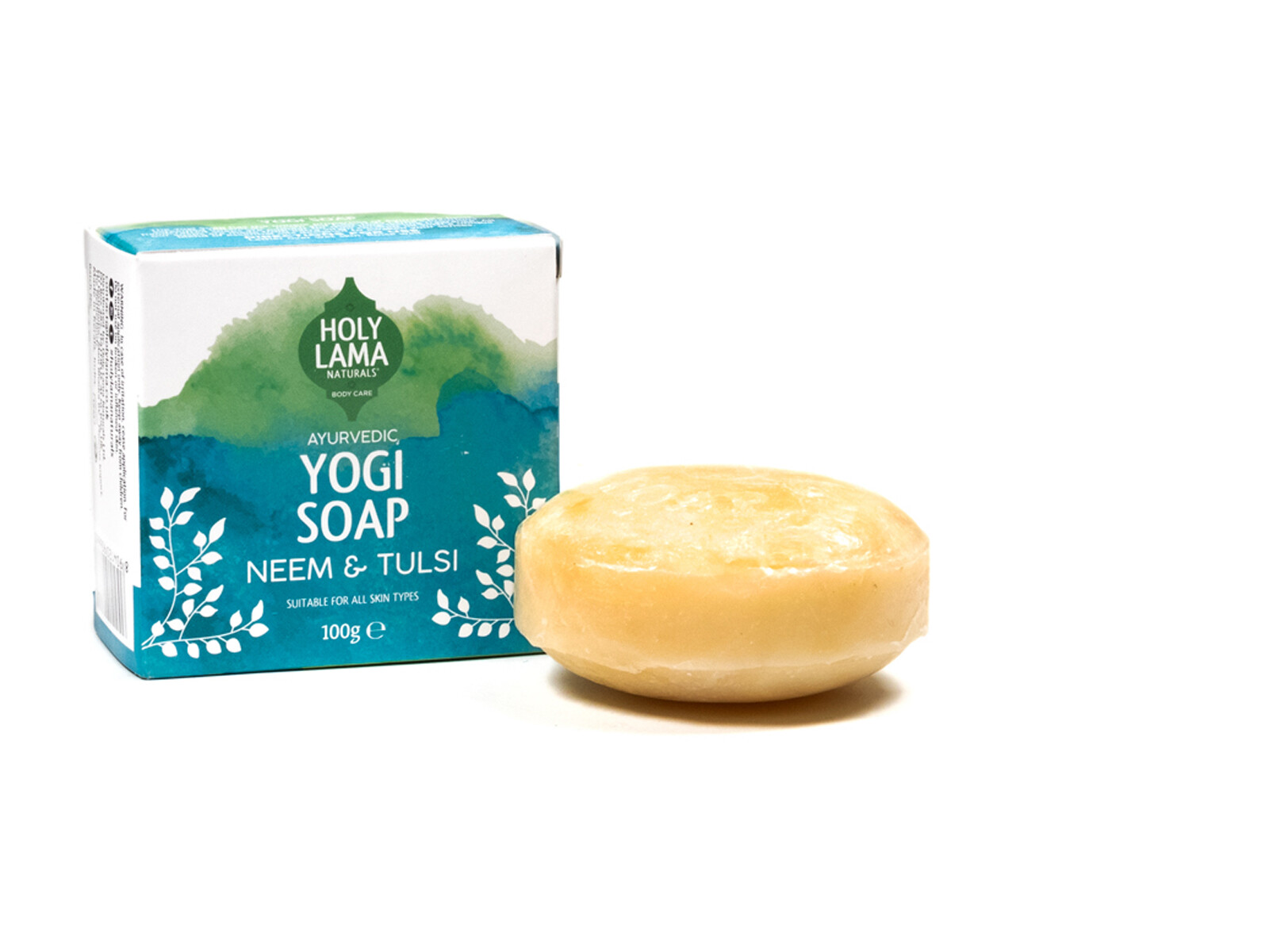 Sapone Yogi Holy Lama Neem Tulsi Ayurveda Saponetta Naturale 100 g Detergente