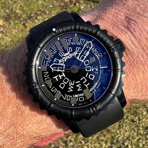 🇨🇭🚀⚫️ Fortis B-47 BIG All Black 2012 Limited Edition ⚫️🚀🇨🇭 - Bild 20 von 24
