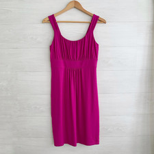 *flaw NWT Ann Taylor - Fuchsia purple stretch rayon tank dress, sz S