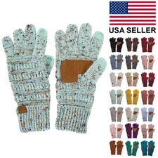 C.C Exclusive Women Confetti Knit Winter Warm Smart Touch Screen Soft Gloves
