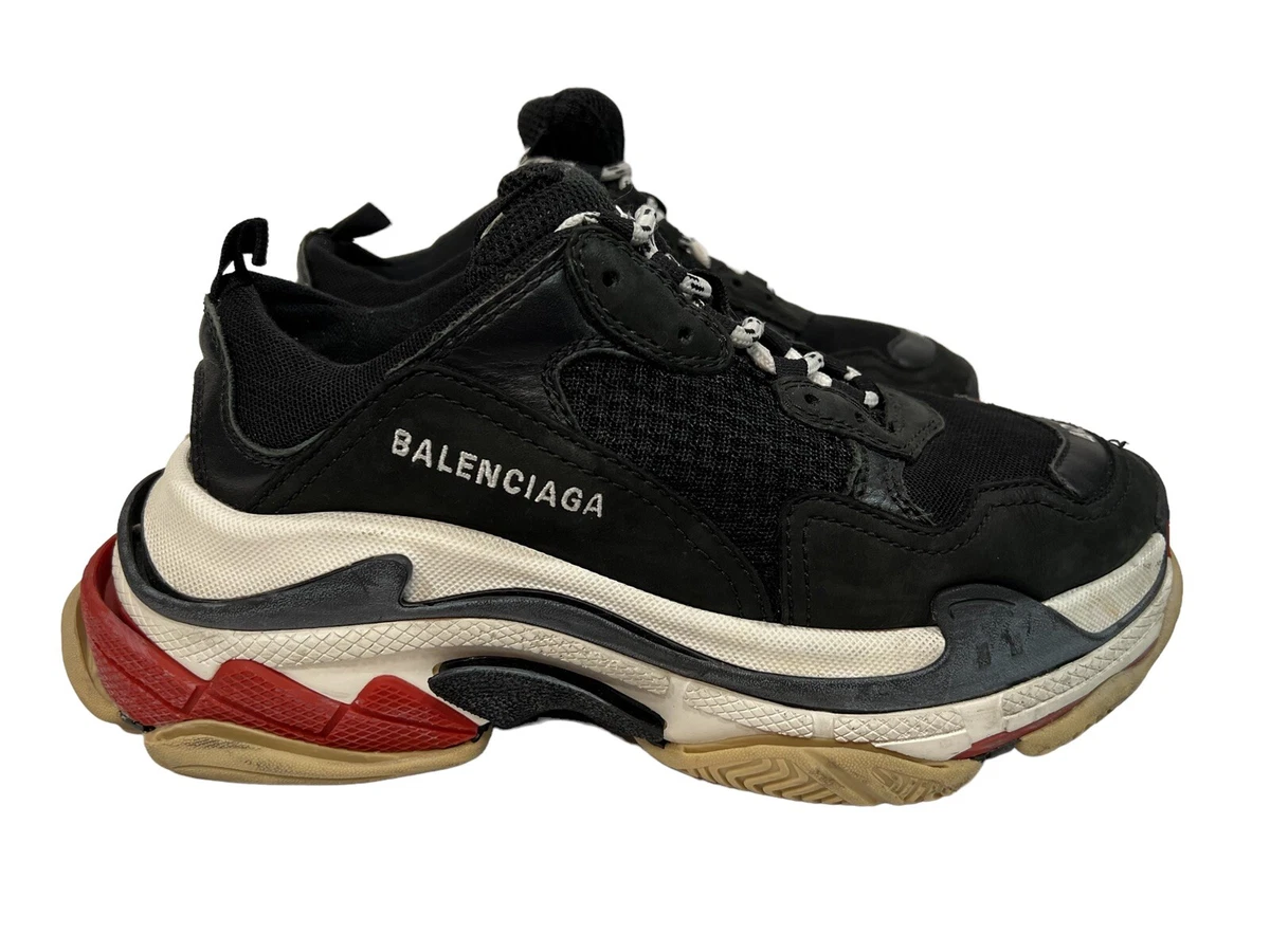 Balenciaga Triple Black Red White Sneakers 7 EUR 40 |