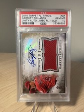 Garrett Richards 2015 Topps Triple Threads Unity Auto Jumbo Relics Gold. POP 1