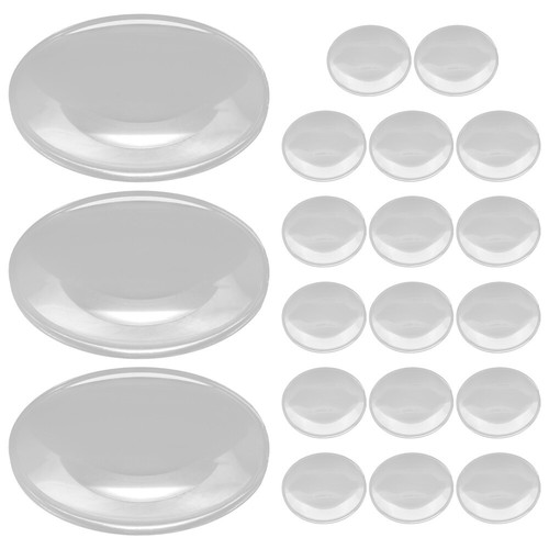 20 Pcs Magnifying Glass Lens Mini Curved Set of Double Convex Magnifing Child - Picture 6 of 12