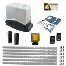 Kit portail coulissant complet Indem VIO 800 Kg 220V + 6 m crémaillères