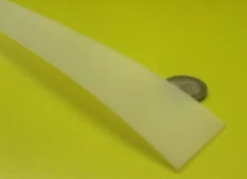 Hdpe White Bar 1/32" (.031") Thick x 1.25" Wide x 24" Long, 12 Pcs, 24 Ft Total